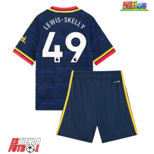 Arsenal Myles Lewis-Skelly #49 Segunda Equipación Niños 2026-27 Manga Corta (+ Pantalones cortos)